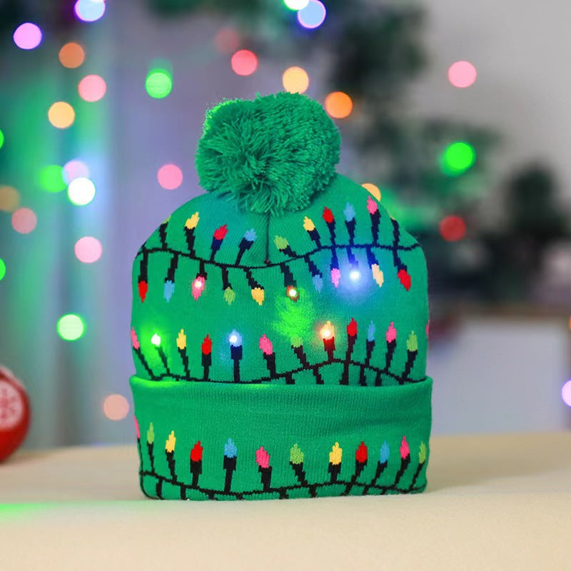 Lustige Weihnachtsmütze mit LED-Lichtern Karnz