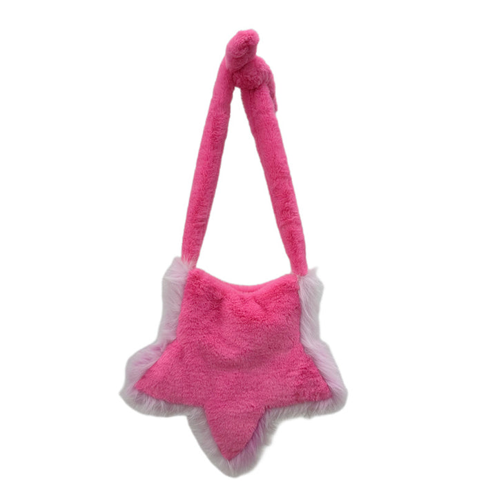 Faux Fur Sternförmige Handtasche