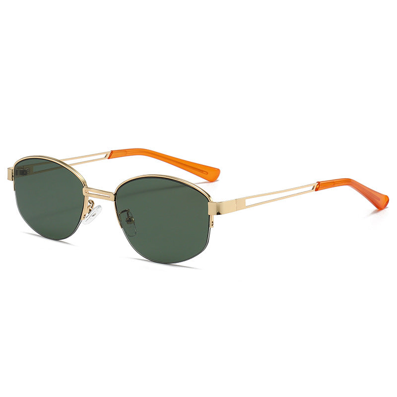 Damen modische Brille mit modernem Metallrahmen Karnz