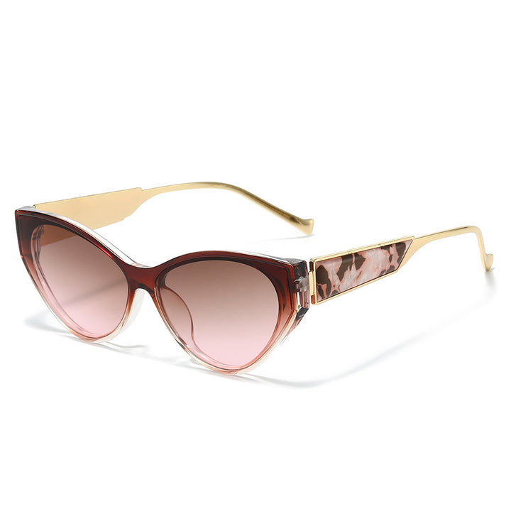 Chice Katzenaugen-Sonnenbrille mit einzigartigen Details Karnz