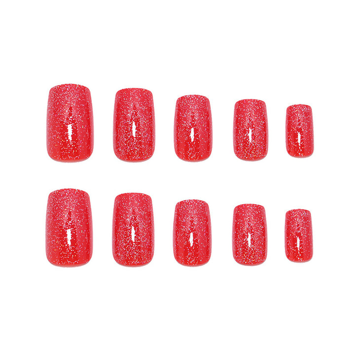 Glitzerndes Press-On Nail Art Set Karnz