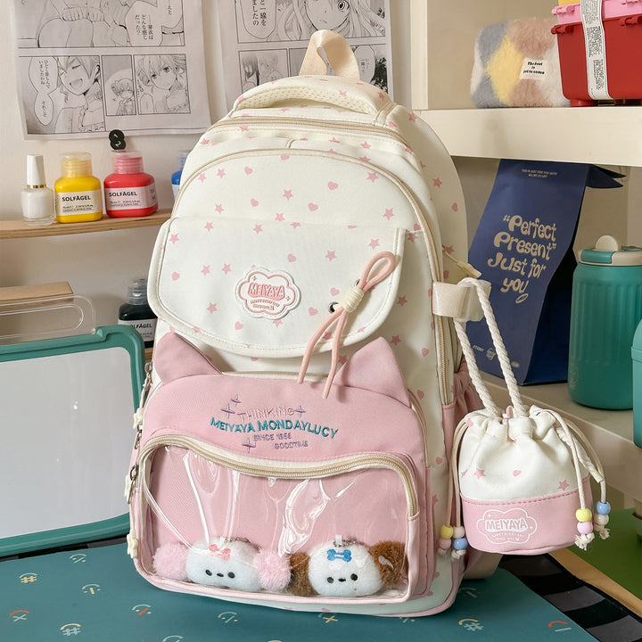Stylische Wasserfeste Sternmuster Rucksack Karnz