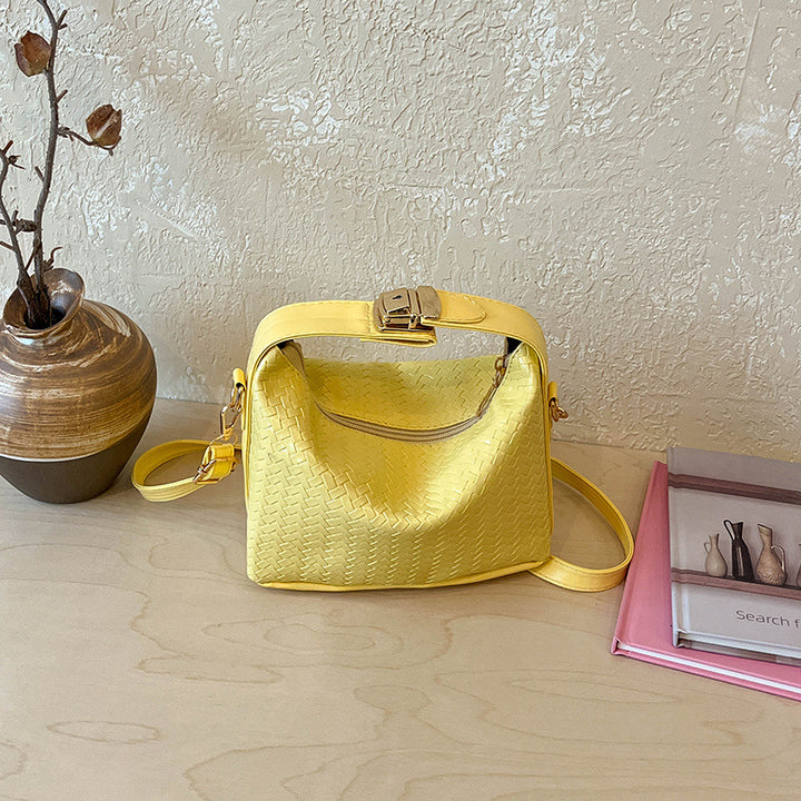 Gewebte Leder Hobo-Handtasche