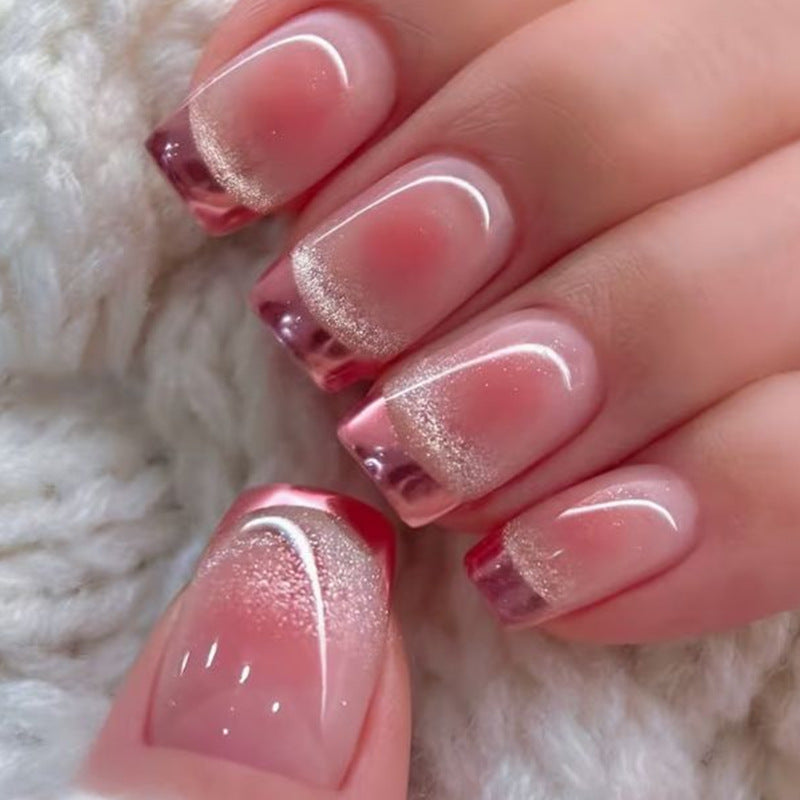 Elegantes Glitter Ombre Nagelkunst Set Karnz