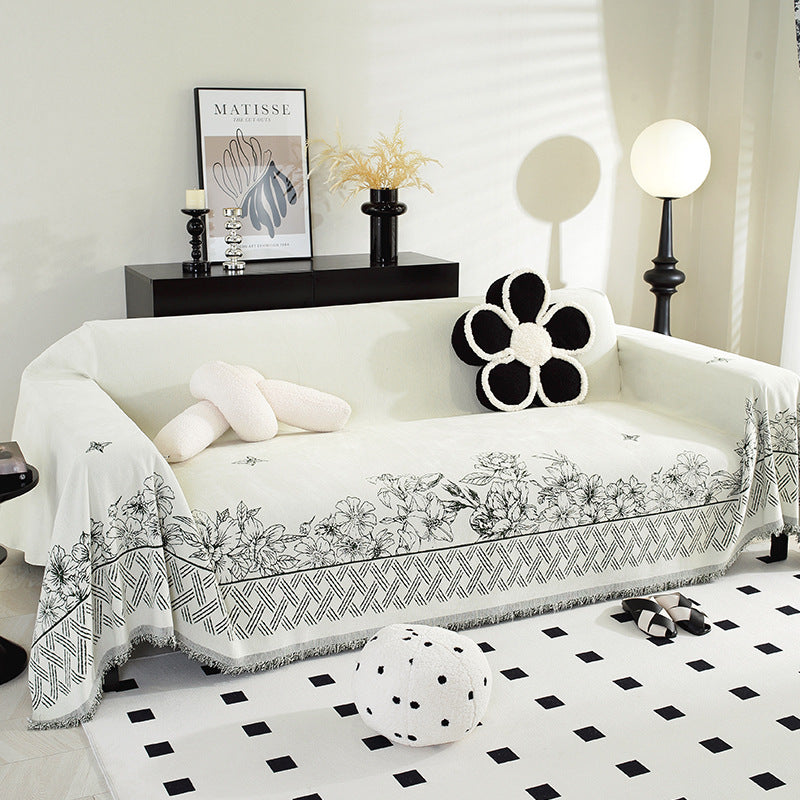 Abstraktes Design Wolldecke