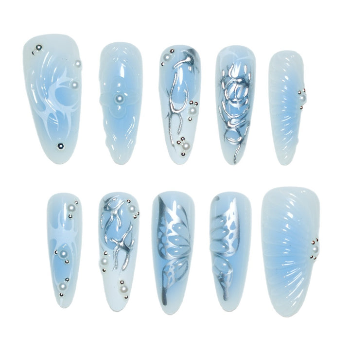 Künstlerisches 3D-Acryl-Nageldesign Karnz