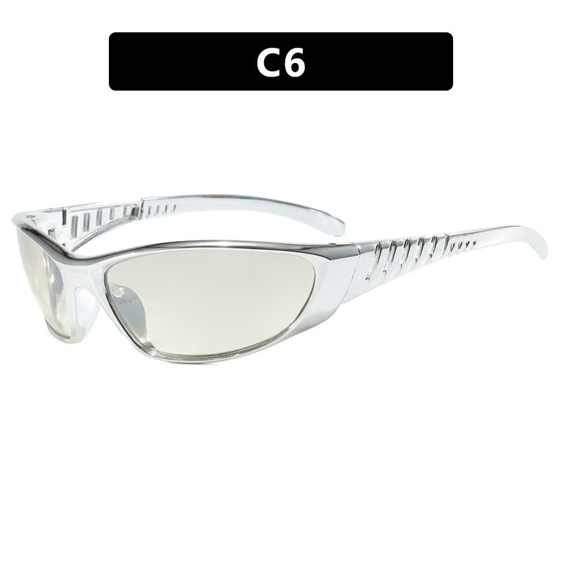 Damen Sportliche Sonnenbrille mit aerodynamischem Design und polarisierenden Gläsern Karnz