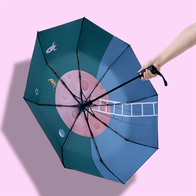 Unisex Automatischer Reise-Regenschirm mit kreativem Design Karnz