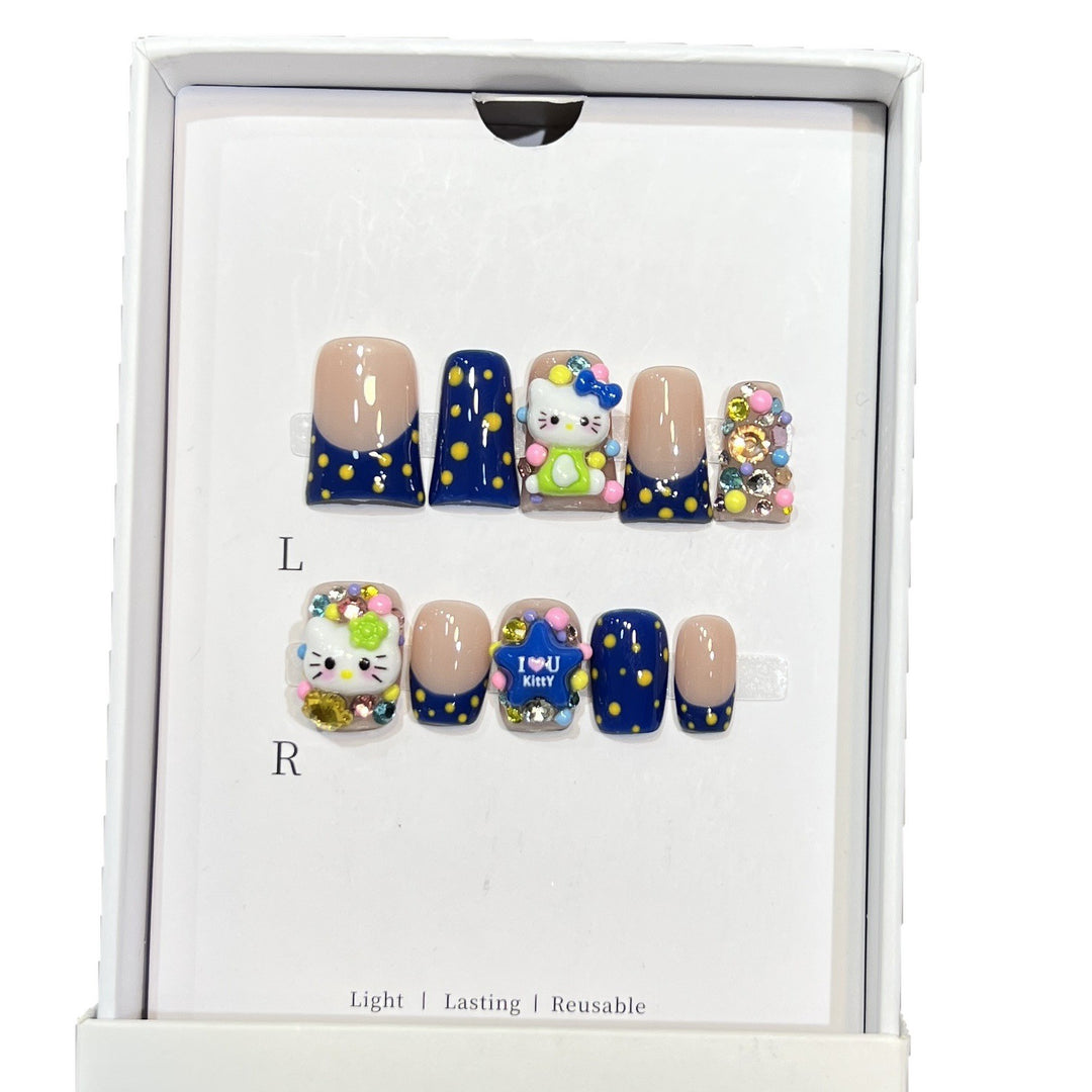 Verspielt Cartoon-Themen Press-On Nagelset Karnz