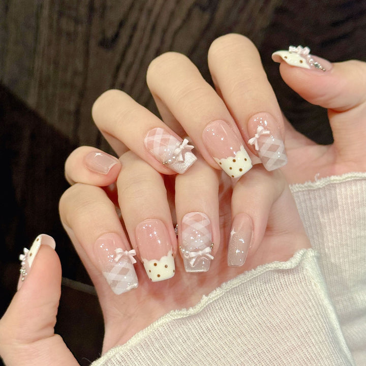Elegantes strukturiertes Nagelkunst-Set