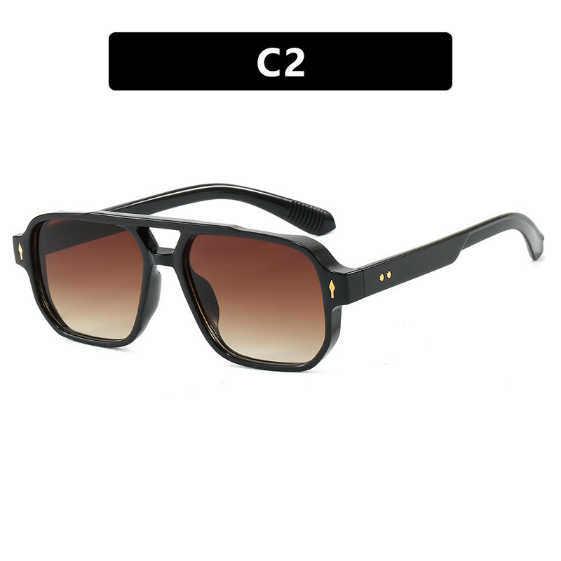 Damen modische quadratische Sonnenbrille mit luxuriösen Details Karnz