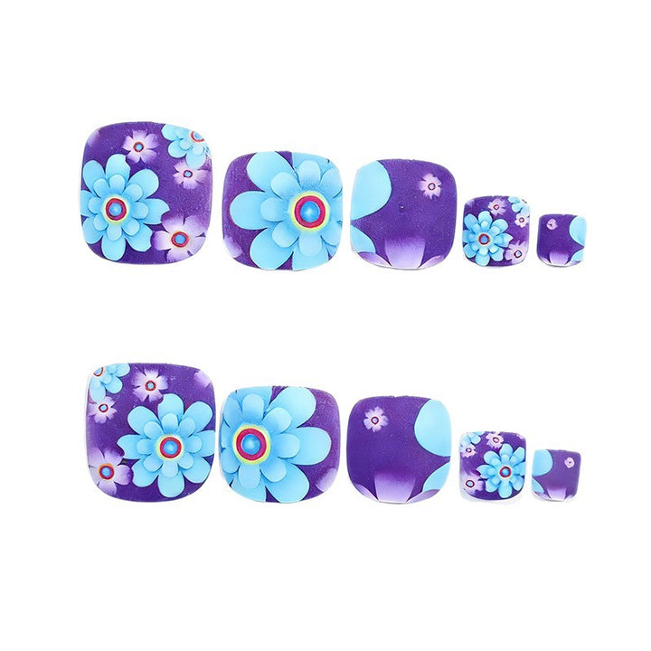 Floral Design Pediküre Nagelkunst Verbesserungen Karnz