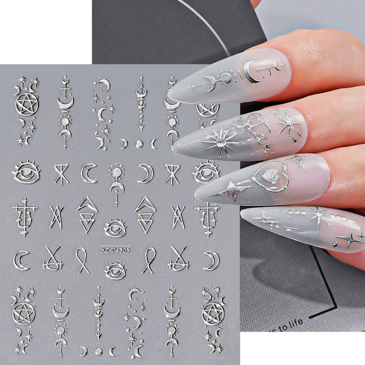 Nagelkunst Dekorative Folienaufkleber