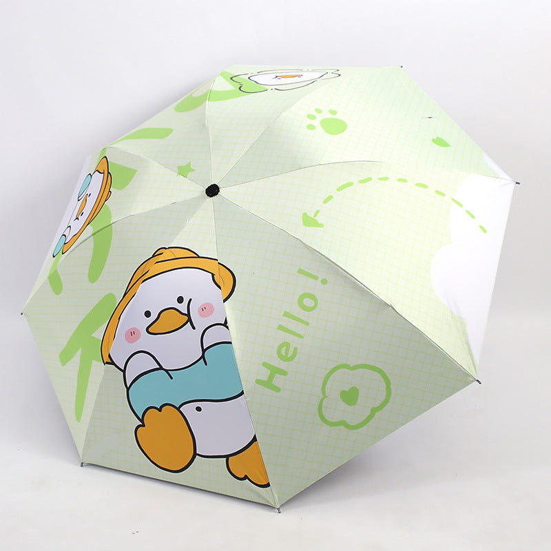 Damen Falt-Regenschirm mit niedlichem Tierdesign Karnz