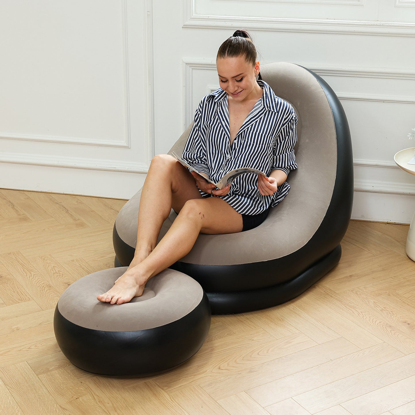 Damen Aufblasbares Komfort-Sofa mit ergonomischer Rückenlehne Karnz