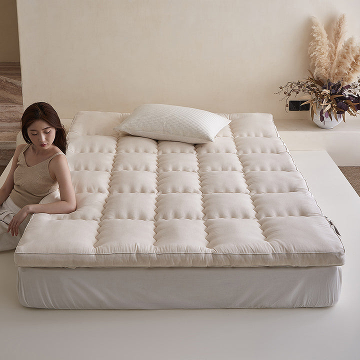 Gepolsterter Plüsch-Baumwoll-Tufted-Matratzenauflage-Pad