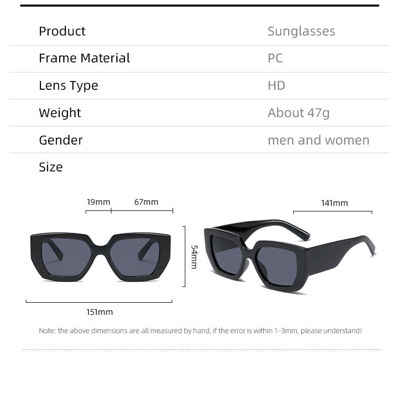 Damen Extravagante Geometrische Sonnenbrille Karnz