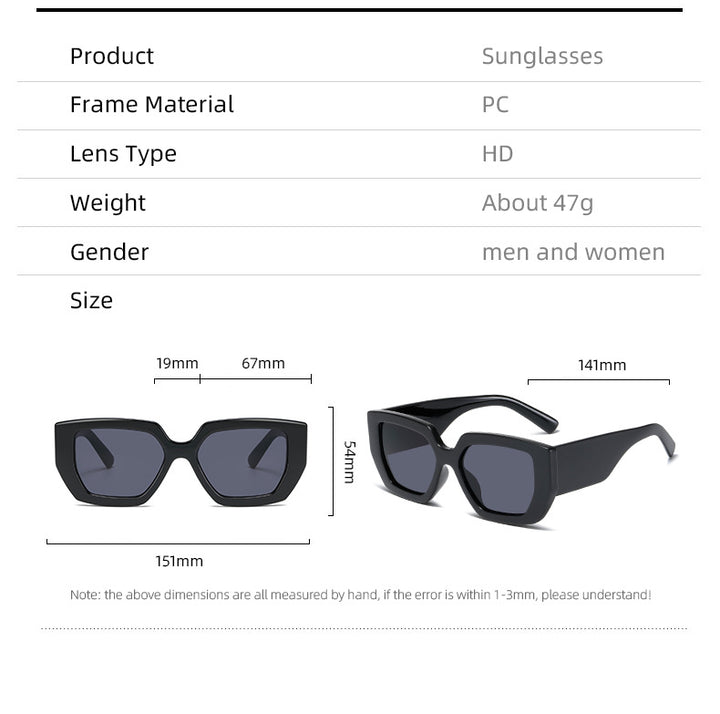 Damen Extravagante Geometrische Sonnenbrille Karnz