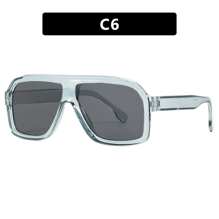 Damen große quadratische Sonnenbrille im modernen Design mit robustem Rahmen Karnz