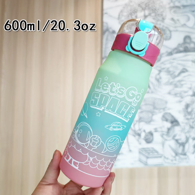 Damen kreative Wasserflasche im Weltraum-Design Karnz