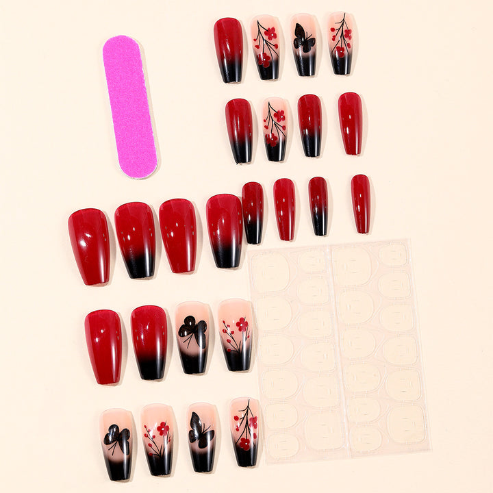 Künstlerische Ombre Nagelkunst Verlängerungen Karnz