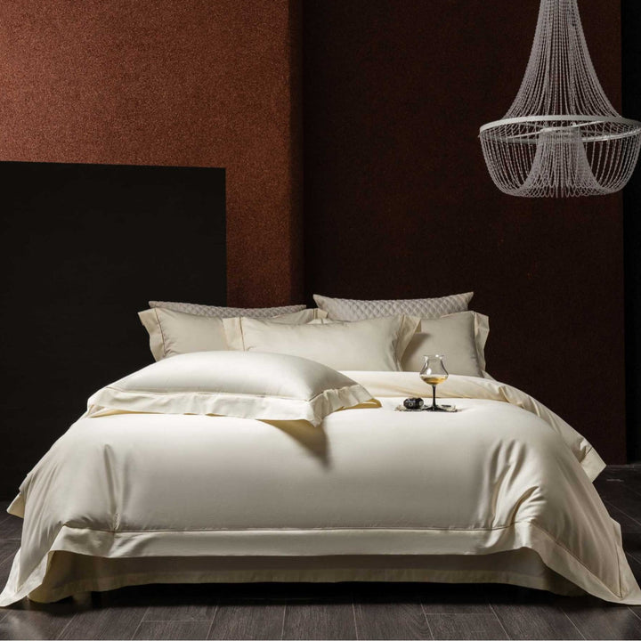 Ultra-weiches Satin Bettbezug- und Kissenbezug-Set