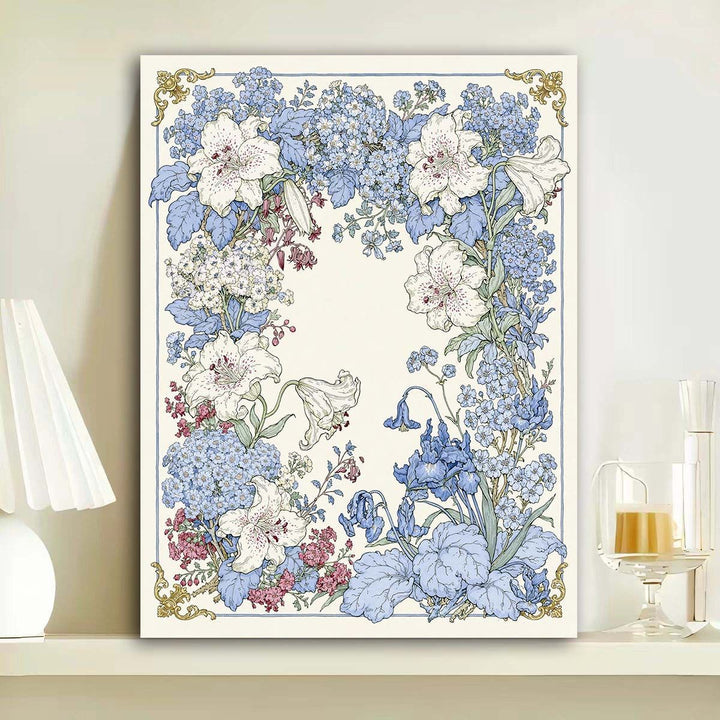 Botanische Blumenkunst Wandkunst Karnz