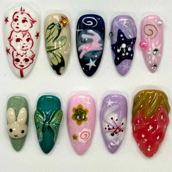 Thematic Artisan Press-On Nail Set Karnz