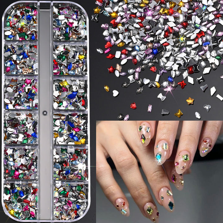 Nagelkunst Dekorative Edelsteinset