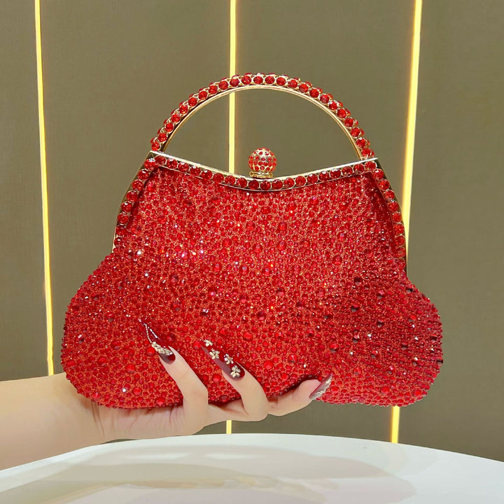 Exquisite Strass-besetzte Abendhandtasche