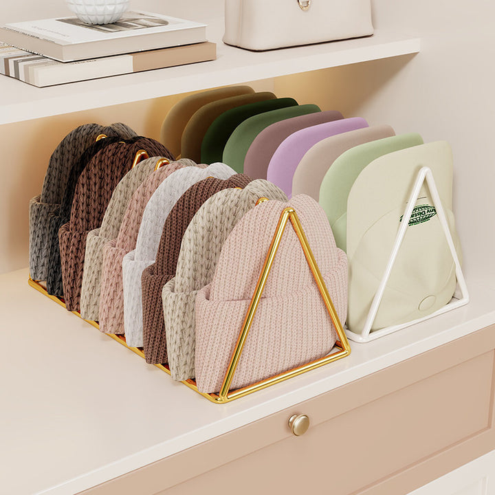 Dreieckiger Metall Beanie und Strickmützen Organizer Rack