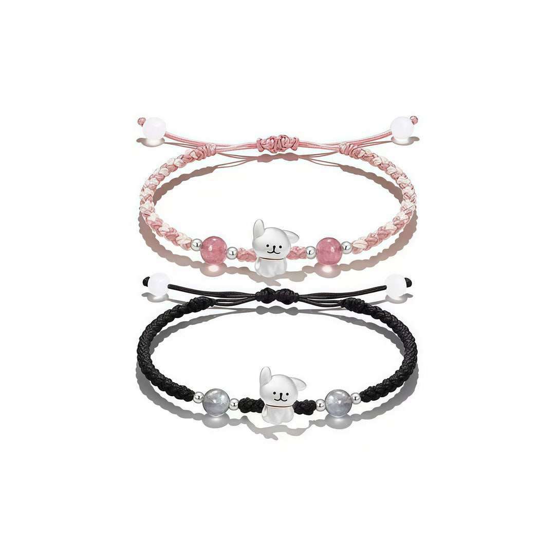 Verspieltes Hund Charm Perlen Armband Karnz