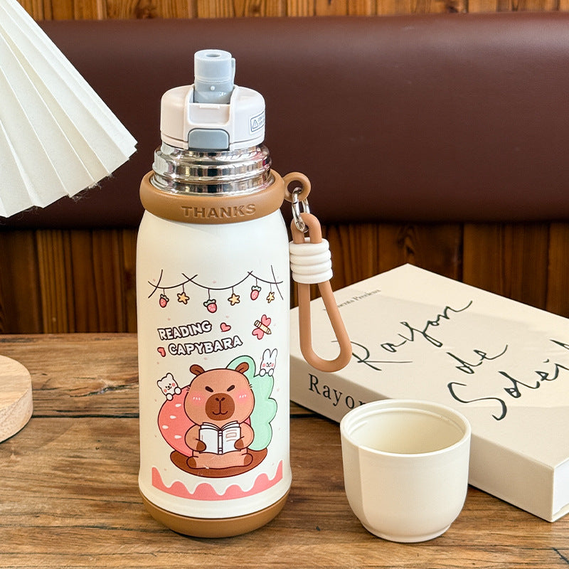 Damen Isolierte Trinkflasche mit Tiermotiv Karnz 1781628587