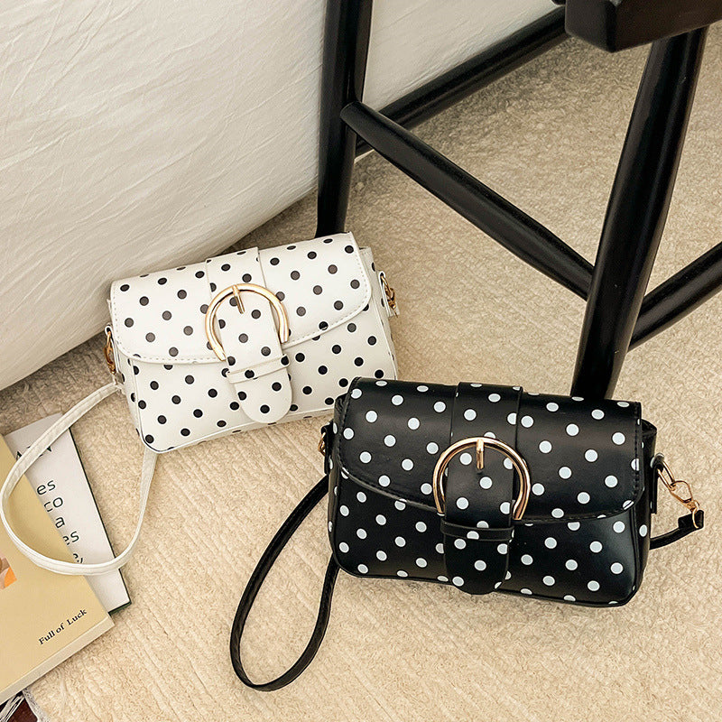 Polka Dot Muster Schultertasche