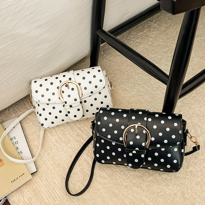Polka Dot Muster Schultertasche