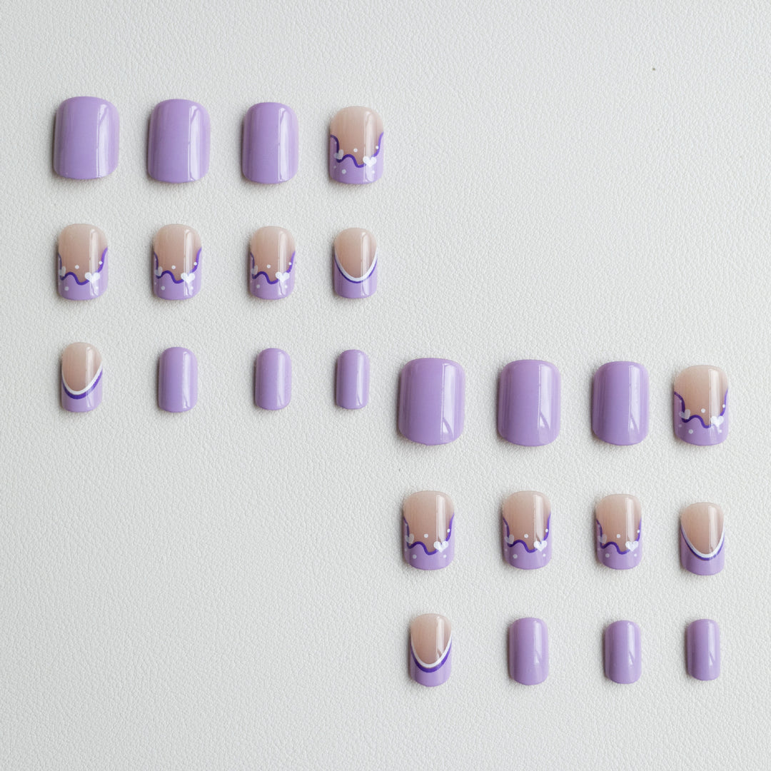 Künstlerisches französisches Spitzen-Nageldesign-Kit
