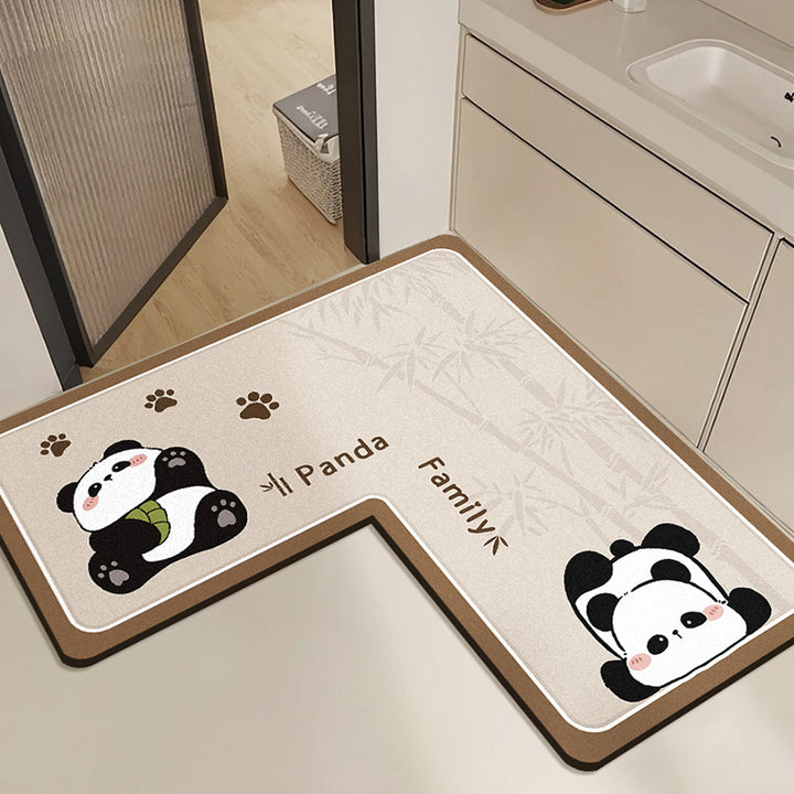 Panda-Themen dekorative Badematte