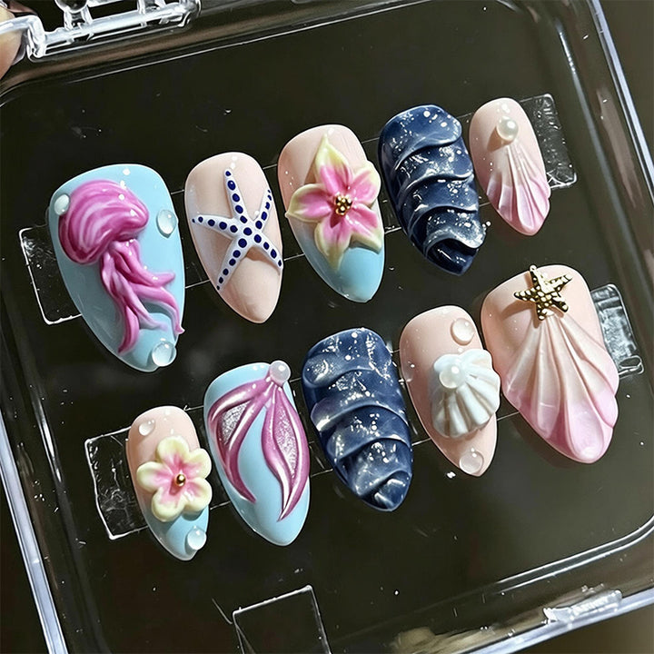 Luxus Nagelkunst-Set mit galaktischen Motiven Karnz