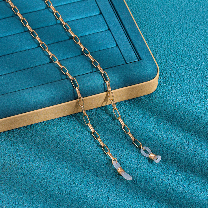 Elegante Perlen Brillenhalter Kette Karnz