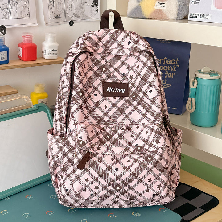 Karo-Muster Freizeit-Rucksack Karnz