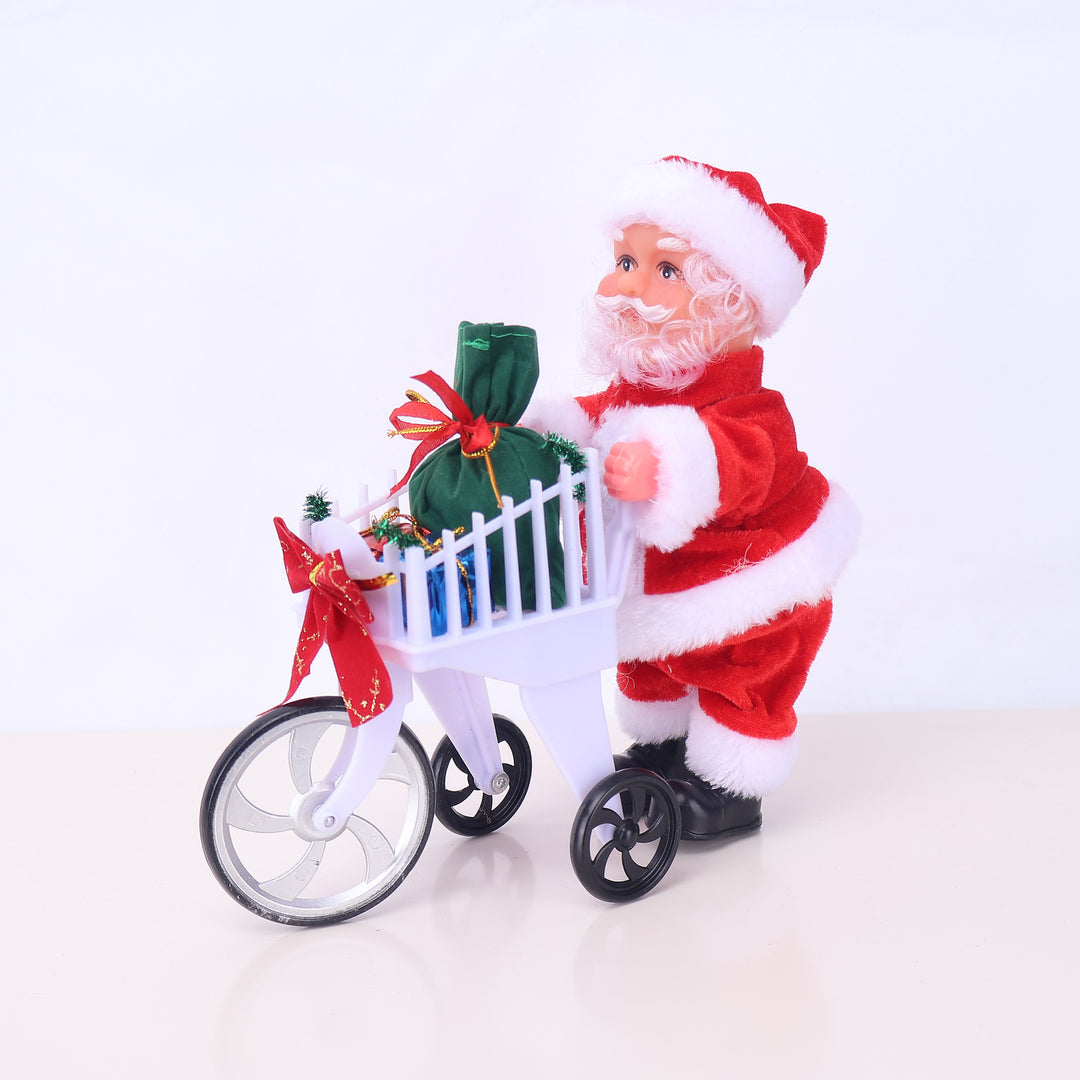 Dekorative Weihnachtsmannfigur mit Süßigkeit