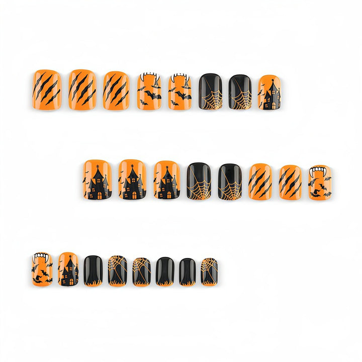 Kreatives Halloween Kunstnagel-Set Karnz