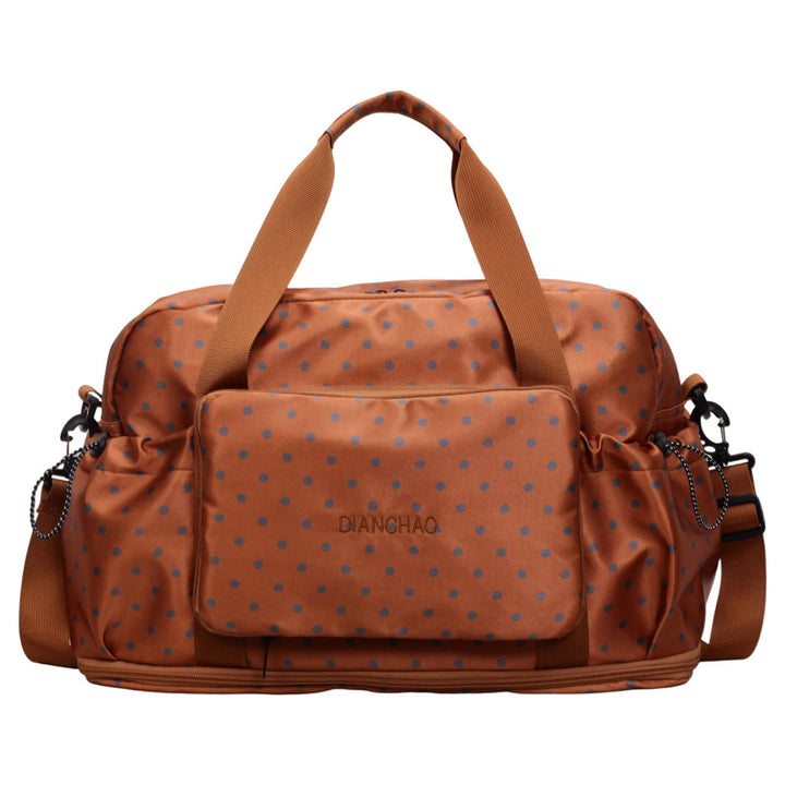 Stylische Punktmuster-Übernachtungs-Duffle