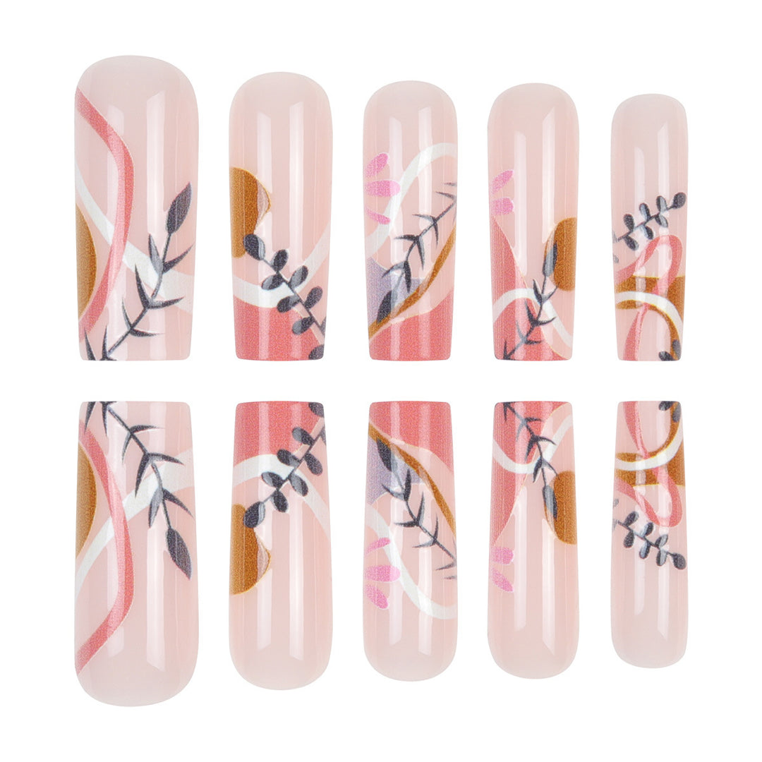 Floral Art Press-On Nägel Karnz