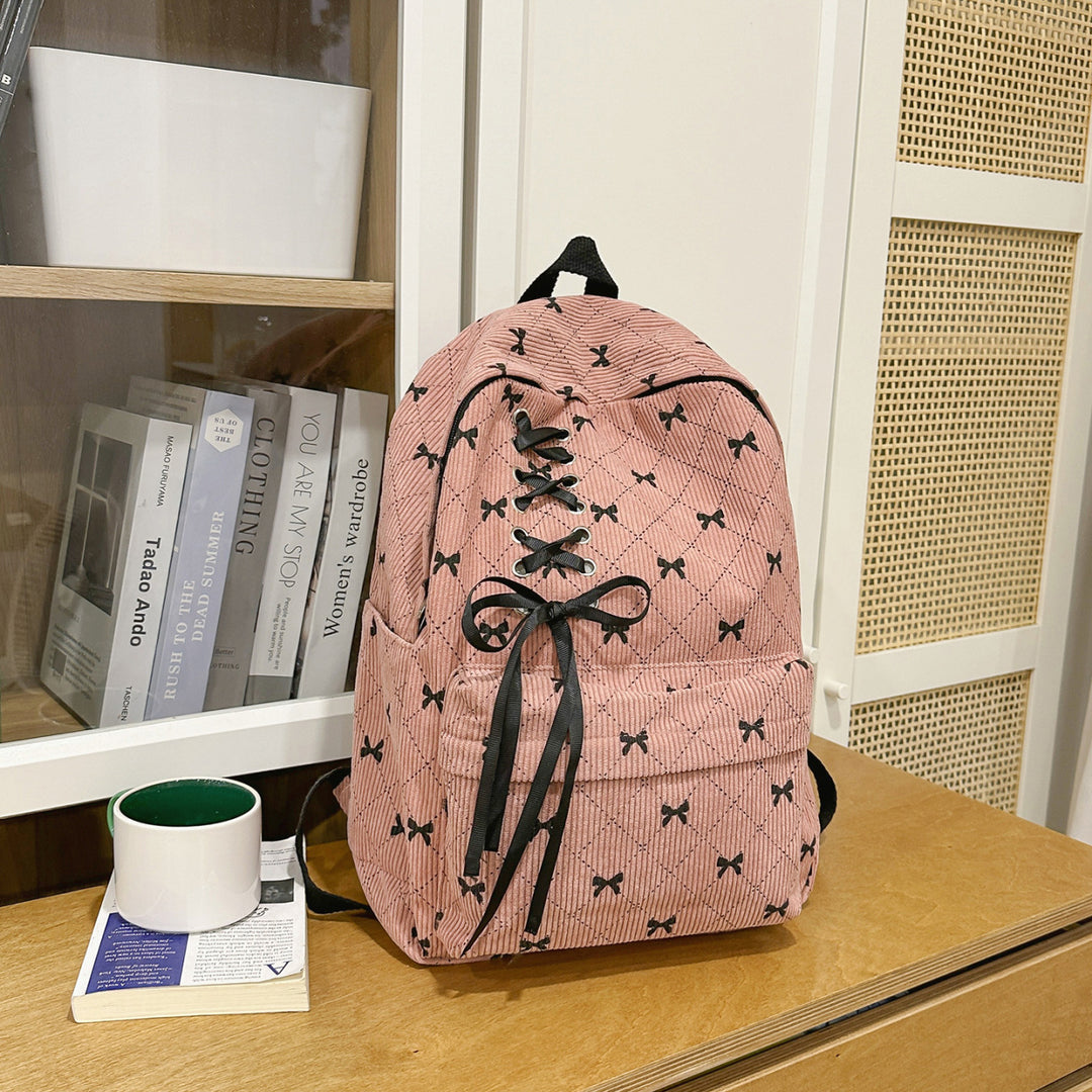 Stylischer Schnürung Schleife Rucksack