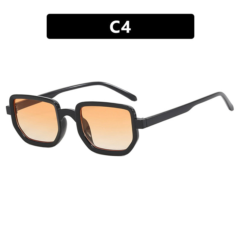 Damen geometrische Sonnenbrille mit modischem Rahmen und schützenden Gläsern Karnz