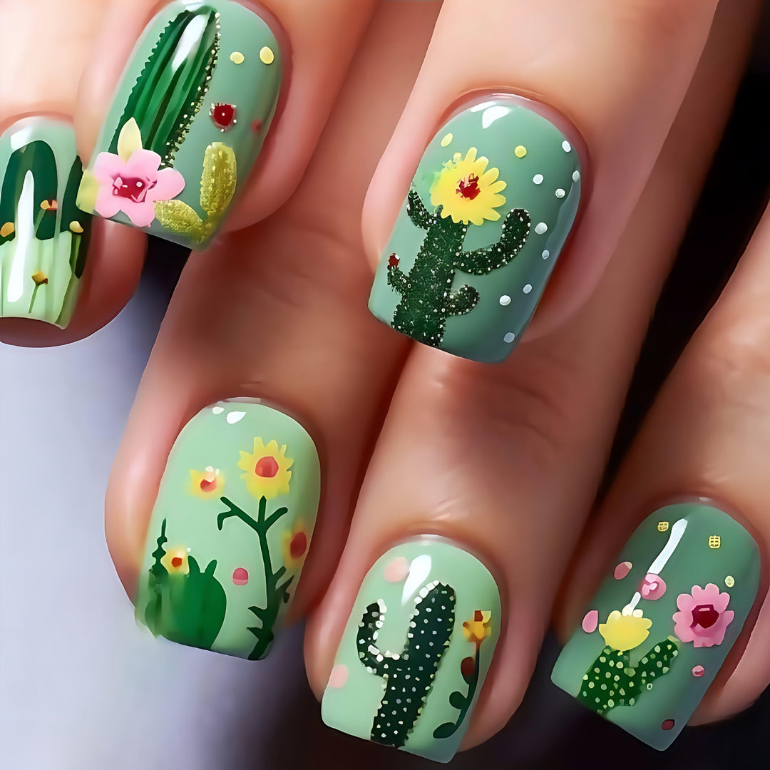 Elegante Kunstnägel mit Französischer Maniküre und Glitzereffekten Karnz