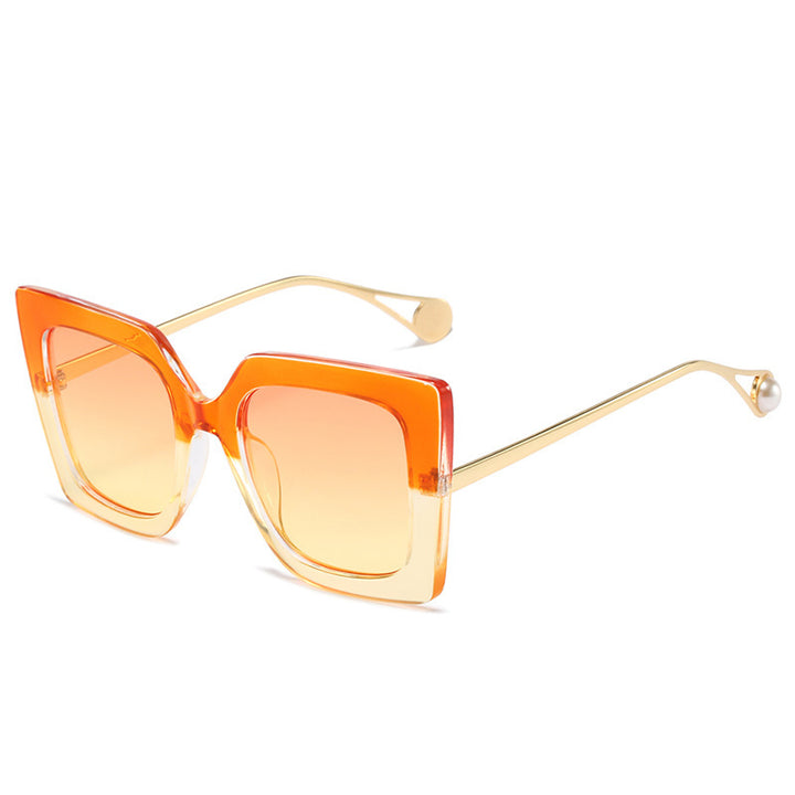 Oversized Geometrische Mode Sonnenbrille Karnz