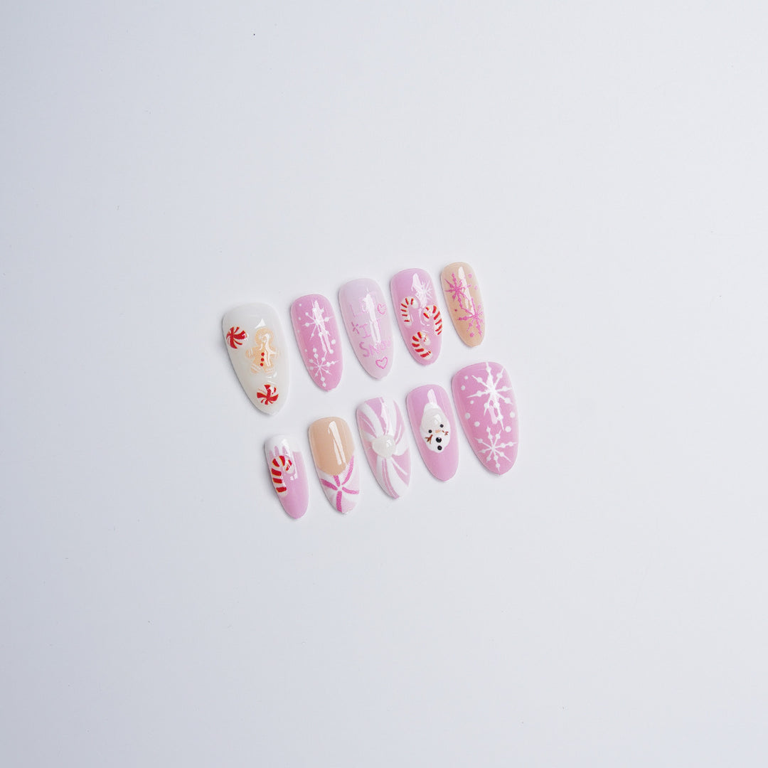 Festliche Nagelschablonen Karnz