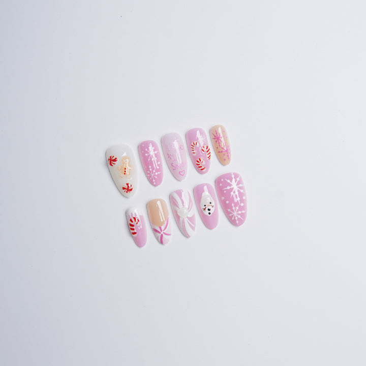 Festliche Nagelschablonen Karnz